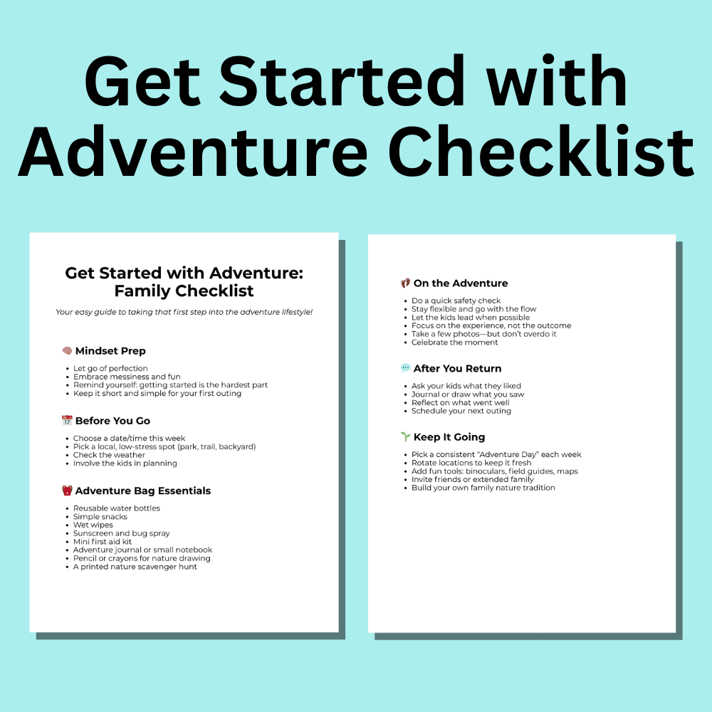 Get started with adventure checklist