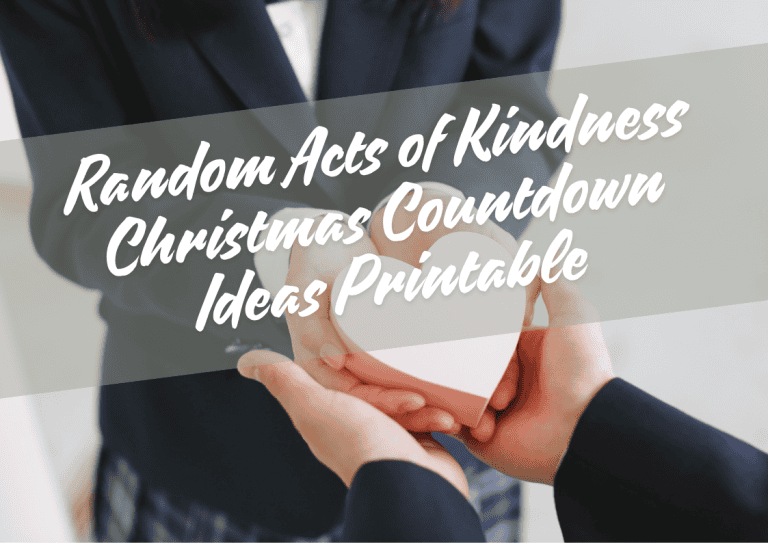 75 Random Acts of Kindness Christmas Countdown Ideas Printable